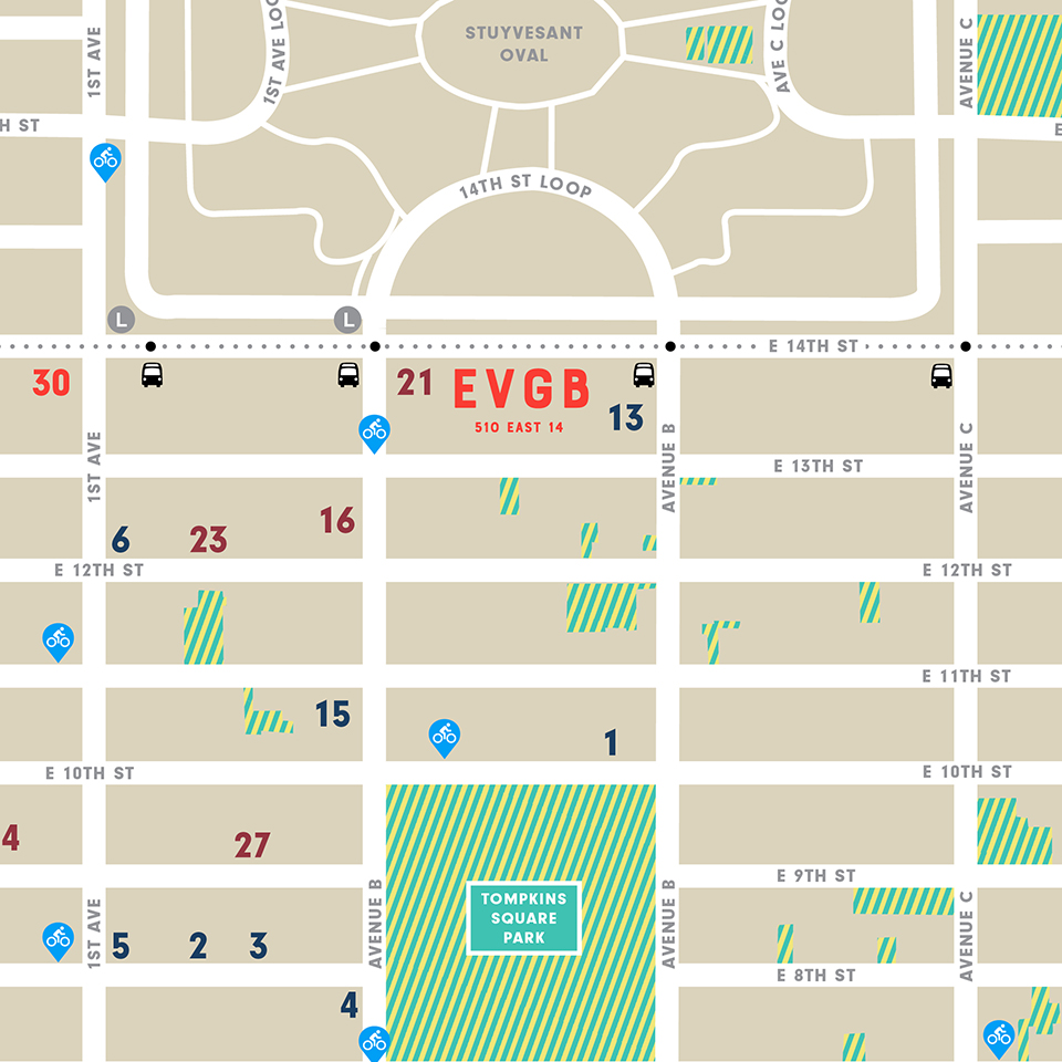 EVGB Area Map